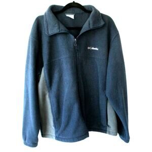 Columbia Men's Long Sleeve Blue Full Zip Fleece Jacket Size XXL
